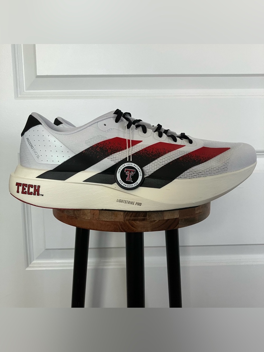 NEW Adidas Adizero Evo SL Men's Running shoes Men’s 12.5 Texas Tech 2026-504